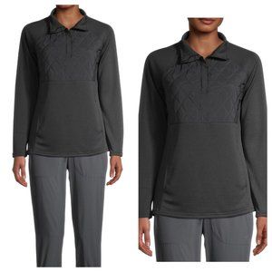 Avia Women’s Active 1/4 Zip Pullover Small, Moisture-Wicking Quilted Workout Top